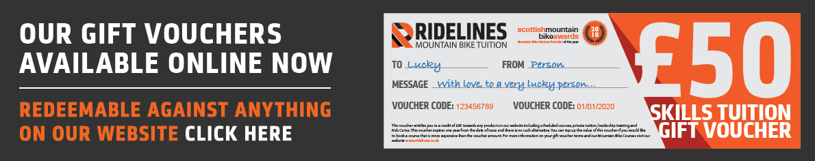 Ridelines Mountain Bike Gift Vouchers