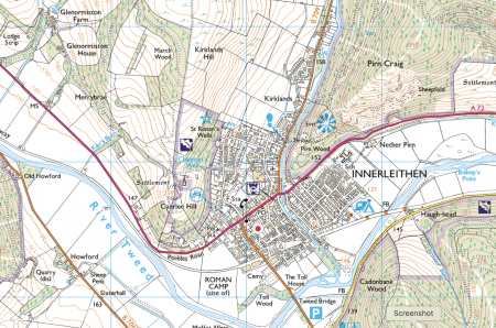 Ordnance Survey Explorer Map 337 for Peebles & Innerleithen