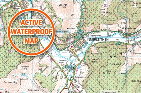 Ordnance Survey Landranger Map 73 for Peebles & The Tweed Valley