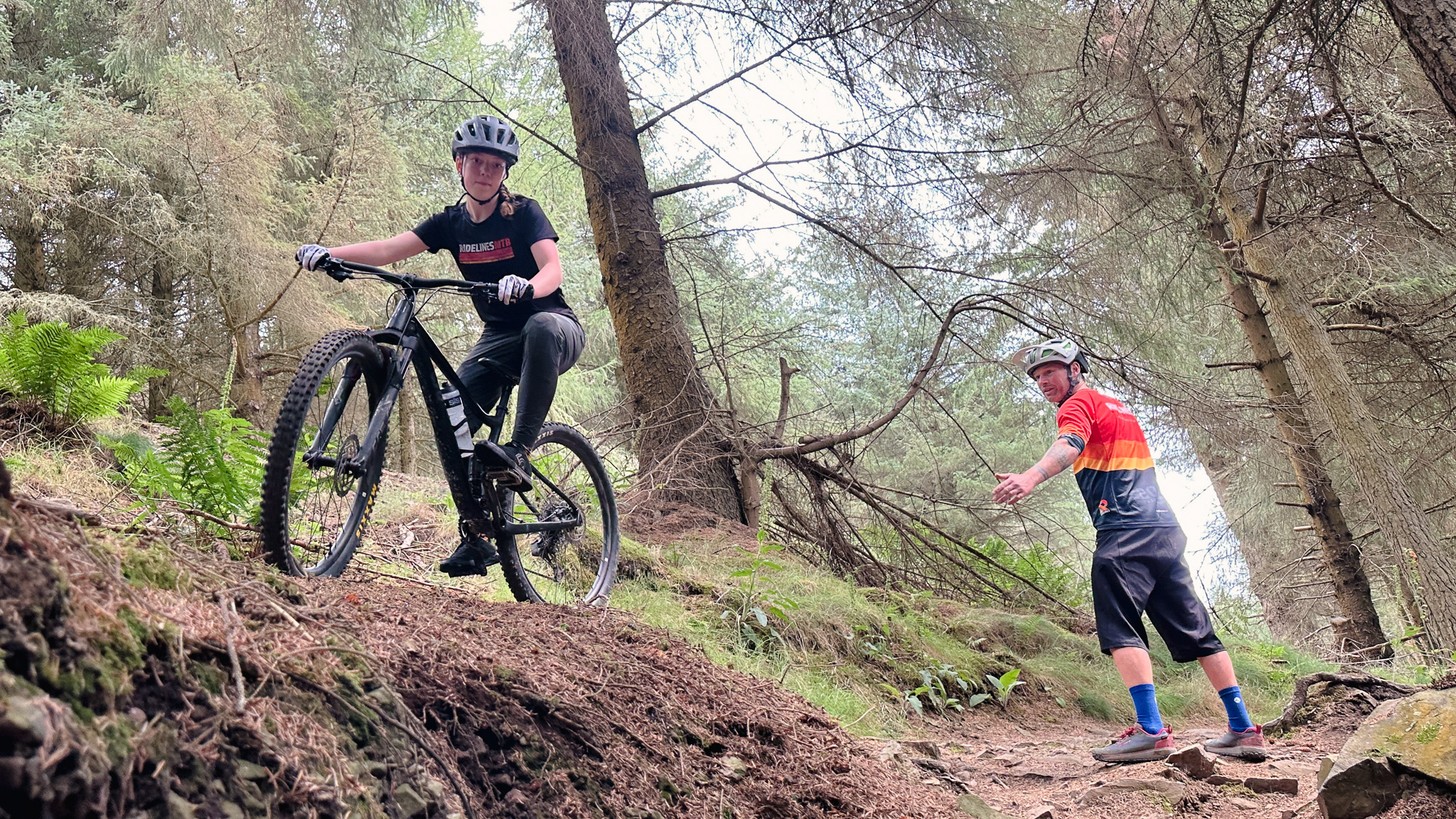 Ridelines Kids MTB Progression skills sessions at Glentress.